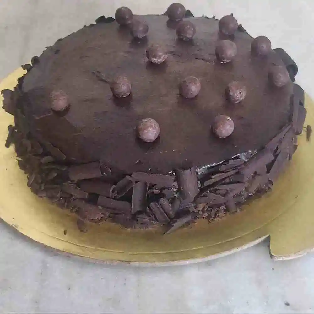 Chocolate Truffle Cake with Almonds